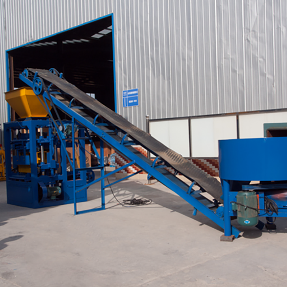 semi-automatic concrete block making machine