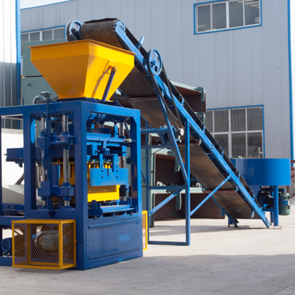 semi-automatic concrete block production line